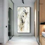 Œuvre d'art équestre pour passionnés de chevaux