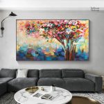 Art mural illustrant la beauté d'un paysage verdoyant