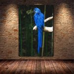 Tableau de perroquet bleu décoratif