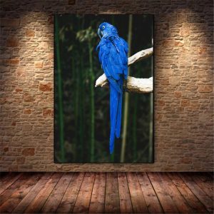Tableau de perroquet bleu décoratif