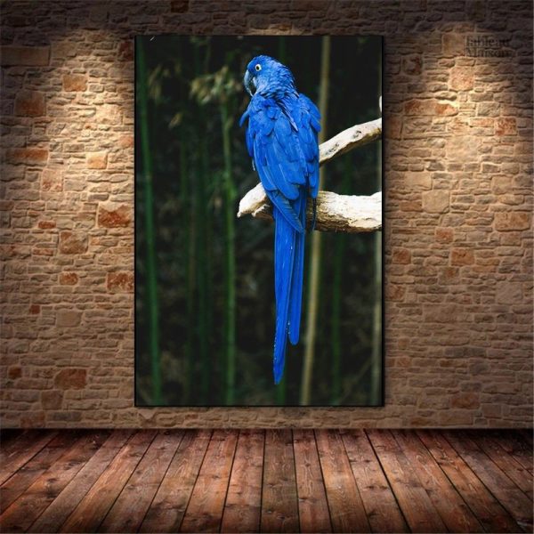 Tableau de perroquet bleu décoratif