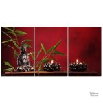 Tableau inspirant Petit Bouddha en couleurs douces
