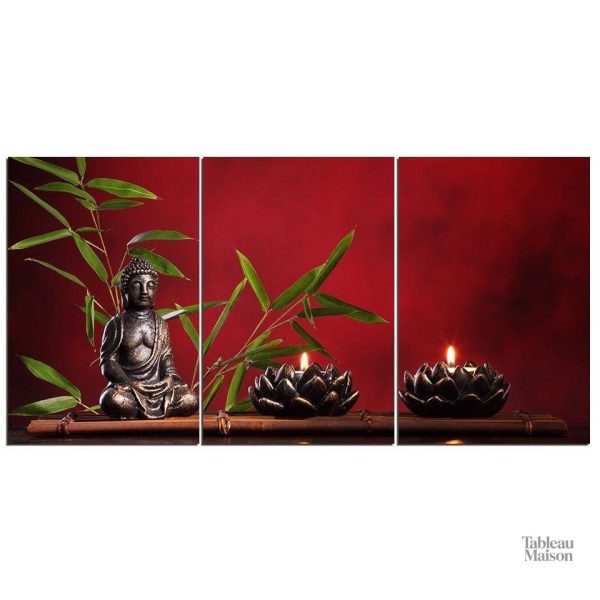 Tableau inspirant Petit Bouddha en couleurs douces