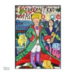 Tableau contemporain illustrant le Petit Prince en graffiti