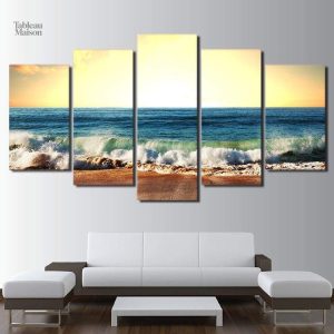 Tableau Petites vagues en décoration murale