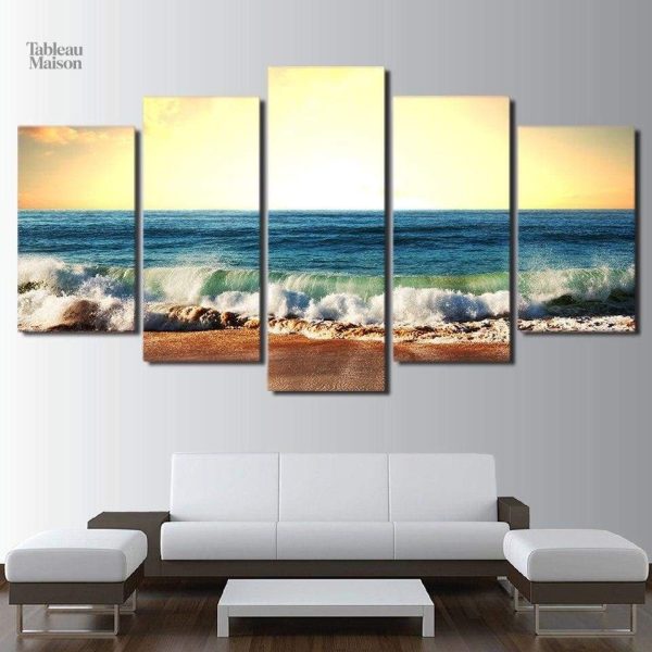 Tableau Petites vagues en décoration murale