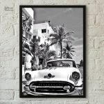 Tableau vintage de voiture à Miami