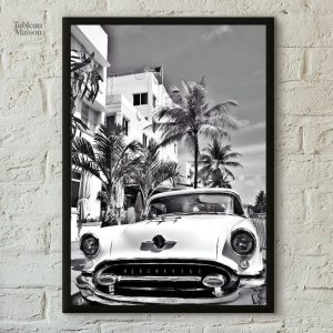 Tableau vintage de voiture à Miami