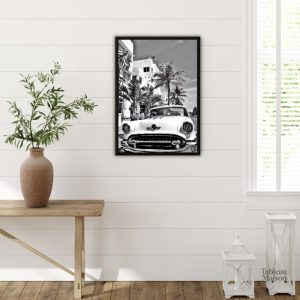 Photographie artistique d'une voiture classique à Miami