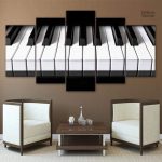 Tableau noir et blanc élégant pour décoration intérieure