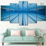 Tableau piscine olympique pour la décoration intérieure