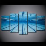 Tableau décoratif représentant une piscine olympique