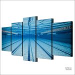 Illustration artistique d'une piscine de style olympique