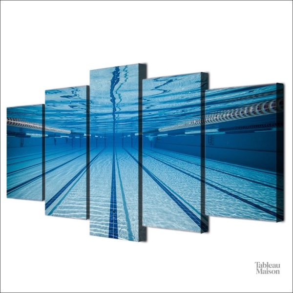 Illustration artistique d'une piscine de style olympique