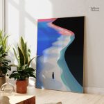 Œuvre d'art inspirée par la mer et le sable