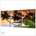 Art mural cocotier, ambiance tropicale et relaxante