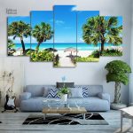 Tableau Plage de l'hôtel, une œuvre inspirante sur la mer