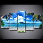 Décoration murale de paysage tropical relaxant