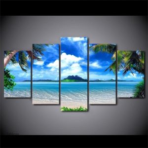 Décoration murale de paysage tropical relaxant