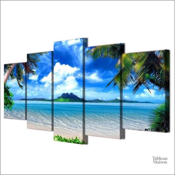 Tableau évoquant des vacances au bord de la mer