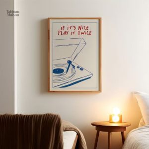 Tableau Minimaliste Platine Vinyle