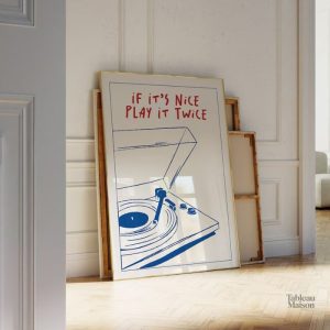 Art mural inspiré du vinyle platine