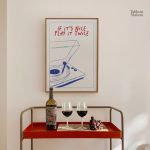 Œuvre minimaliste sur le thème du vinyle