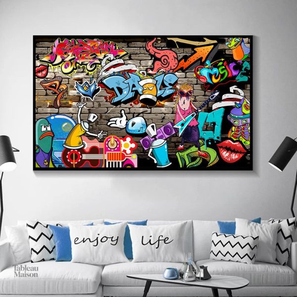 Tableau Pop Art XXL coloré et moderne