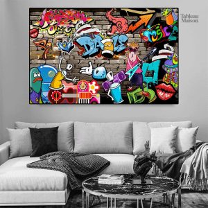 Tableau inspiré du pop art, idéal pour un style contemporain