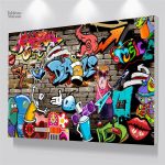 Art mural pop art vibrant, parfait pour embellir votre espace
