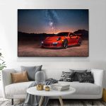 Tableau Porsche 911, œuvre d'art automobile moderne