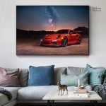 Représentation artistique de la célèbre Porsche 911