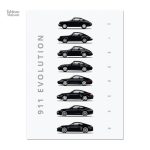 Illustration de la célèbre Porsche 911 en tableau