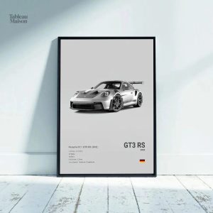 Art mural représentant Porsche GT3