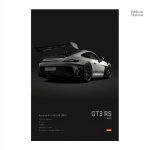 Illustration Porsche GT3 RS en tableau