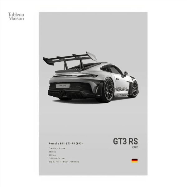 Art sur toile Porsche GT3 RS