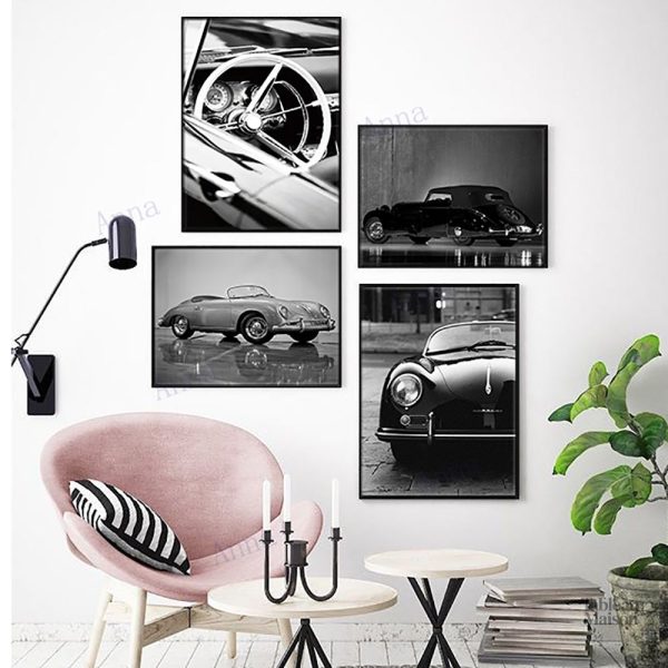 Décoration murale Porsche historique