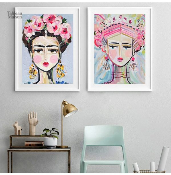 Tableau moderne portrait femme