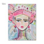 Art mural femme contemporaine