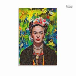 Tableau contemporain représentant Frida Kahlo, style moderne