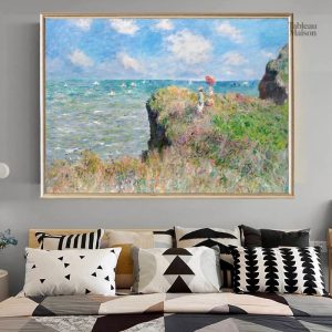 Tableau Promenade sur la Falaise - Claude Monet