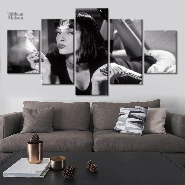 Art mural Pulp Fiction, style vintage et contemporain