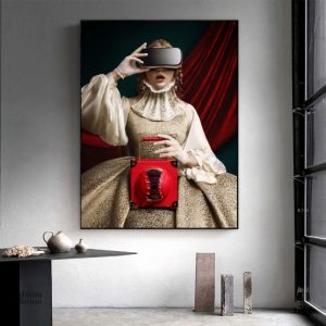 Tableau moderne Renaissance Virtuelle en couleurs vibrantes