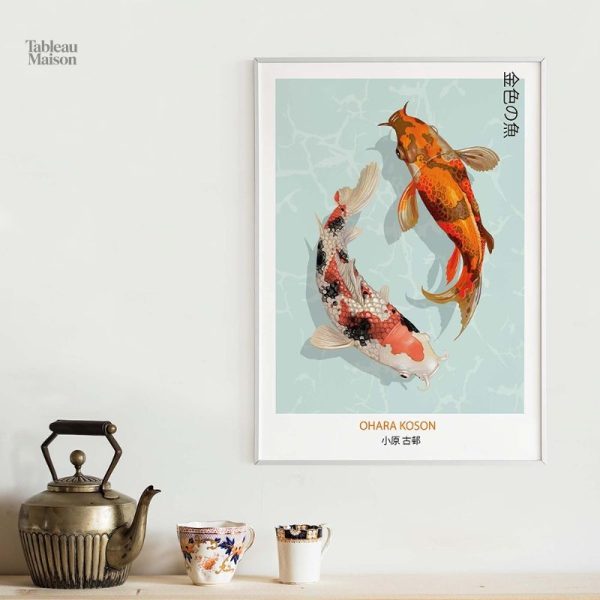 Reproduction d'art japonais classique en tableau