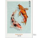 Art japonais en tableau, couleurs vives et motifs uniques
