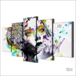 Art mural inspirant, tableau La rêveuse en Quintyque