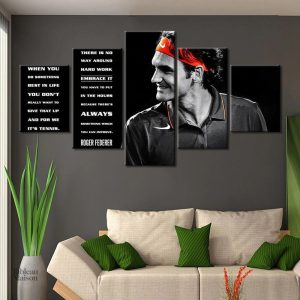 Art mural inspiré par Roger Federer