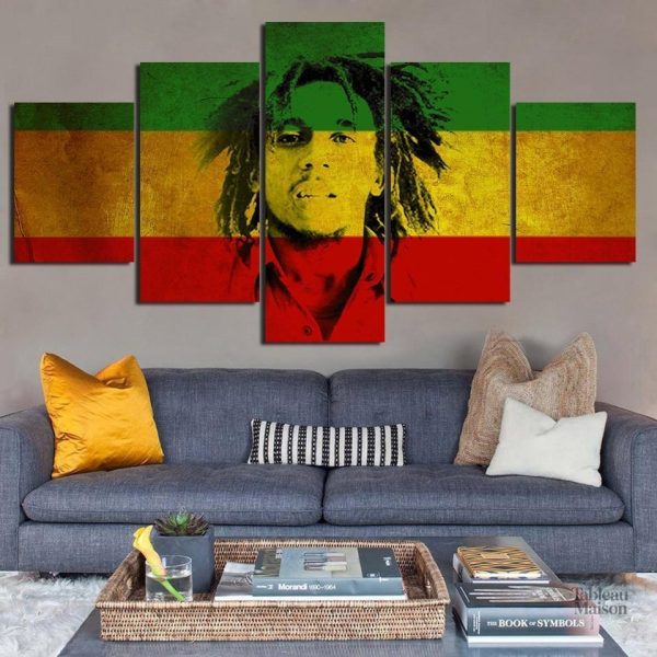 Tableau artistique représentant le Roi du reggae