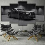 Tableau Rolls Royce Wraith, œuvre d'art automobile