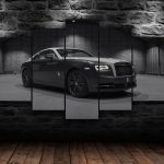 Illustration Rolls Royce, véhicule emblématique sur toile